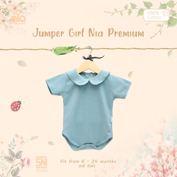 NIA Jumper Bayi Perempuan Warna Polos Premium  0-3 Bulan - Image 2