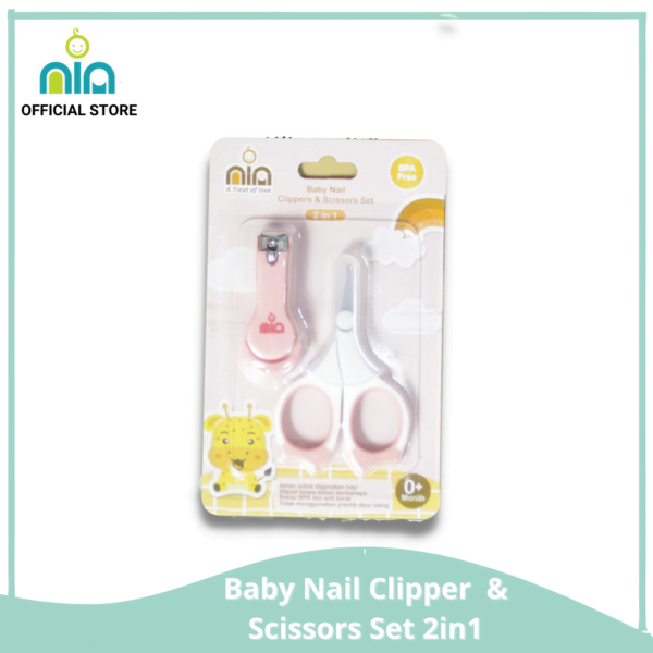 NIA Baby Nail Clipper And Scissors Set 2in1 - Image 2