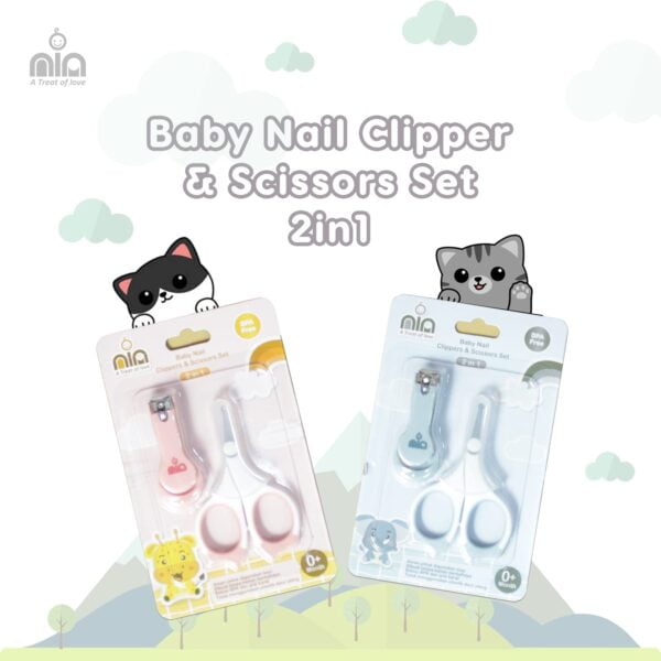 NIA Baby Nail Clipper And Scissors Set 2in1 - Image 4