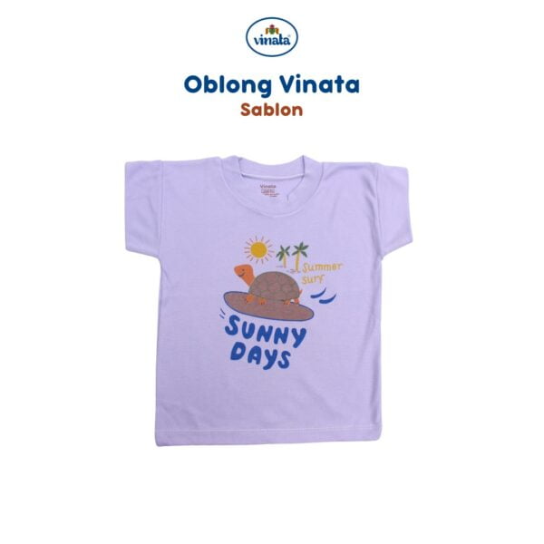 NIA Baju Oblong Bayi Vinata Unisex Motif Sablon - Image 6