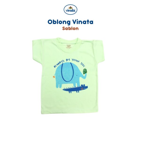 NIA Baju Oblong Bayi Vinata Unisex Motif Sablon - Image 5
