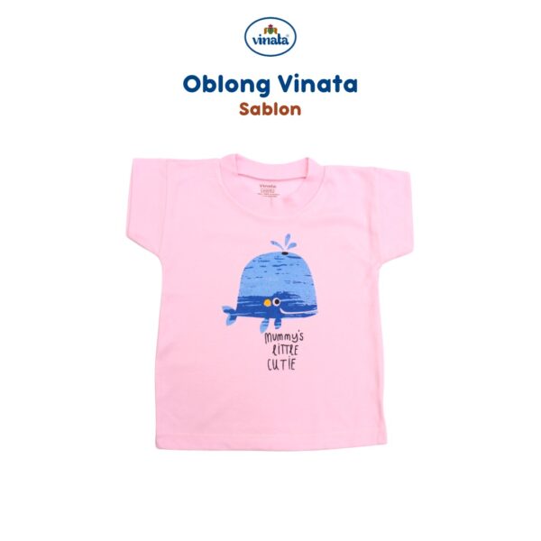 NIA Baju Oblong Bayi Vinata Unisex Motif Sablon - Image 3