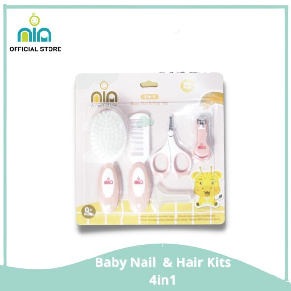 NIA Baby Nail and Hair Kits Gunting Kuku + Sisir Bayi 4in1 - Image 2