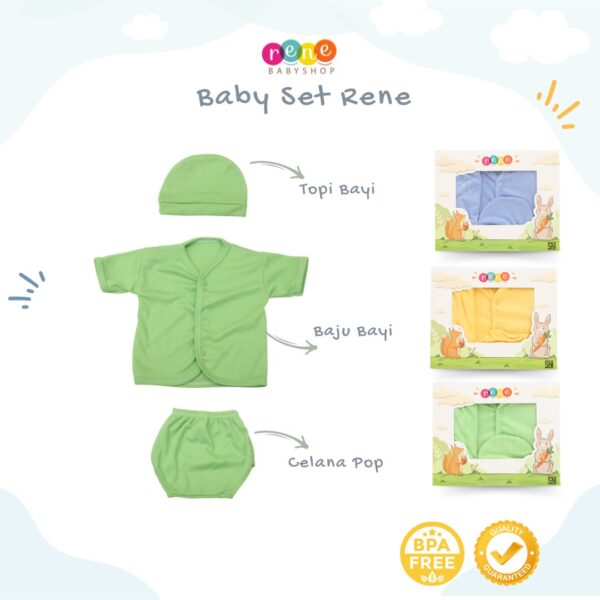 Rene Baby Set Pakaian Bayi Lengkap Usia 0-6bulan