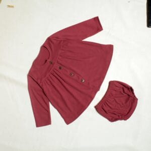 Nia Dress Premium Panjang - Setelan Dress Premium Bayi 0-9bulan